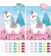 ASTARON 2 Sets Pin The Tail on The Llama Cinco de Mayo Mexican Fiesta Llama Themed Birthday Party...
