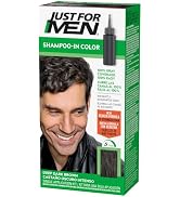 JUST FOR MEN Shampoo-In Color, Hair Color, Deep Dark Brown H-46 (1 Pack) | Shampoo-in Color deep ...