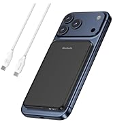 Hichain Magnetic Portable Charger, 5000mAh Wireless Magnetic Power Bank for iPhone 17-12 Series, ...