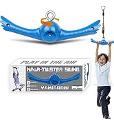YAMIPROBI Ninja-Twister Swing Spins Set: Slackline Attachments - 360° Handle Twist-Spin Flips Toy...