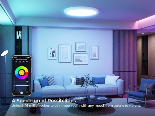 RGB ceiling lights