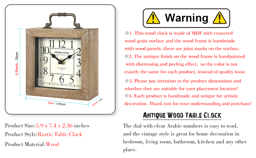 rustic clock