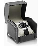 WisePoint Single Watch Case, PU Leather Watch Travel Case with Removable Cushion, Jewelry Storage...