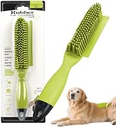 Histotree Green 2-in-1 Dog Bath Brush with Handle Dog Washing Brush Pet Hair Remover Tool for Dog...