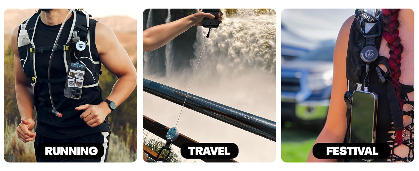 phone lanyard for travel, hikes, clubs, running,phone chain
