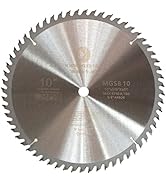 Whirlwind USA MGSB 10 Inch 60 Teeth Circular Saw Blade for Wood,Carbide Cordless Miter/Table Saw ...