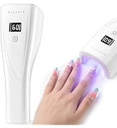 Makartt Flash Cure Nail Lamp, 222 mW/cm² Portable Cordless UV LED Nail Lamp for Rhinestone Glue, ...