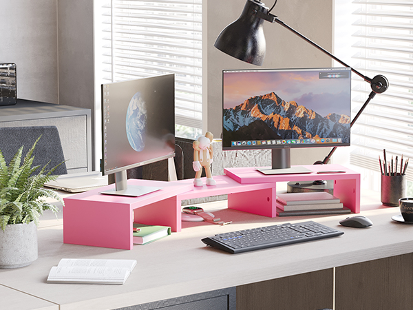 Dual Monitor Stand Riser
