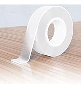 Viadom Double Sided Tape Heavy Duty Adhesive Mounting Tape, Double Sided Adhesive Tape, Clear & T...