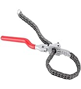 Camrusic Chain Type Oil Filter Wrench Spanner 13.8in Chain Wrench Oil Filter Removal Tool