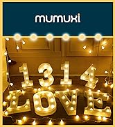 MUMUXI Marquee Light Up Letters | Battery Powered LED Letters Lights Alphabet | Marquee Letters w...