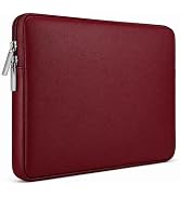 RAINYEAR 14 Inch Laptop Sleeve Soft PU Leather Case Protective Water Resistant Zipper Cover Carry...