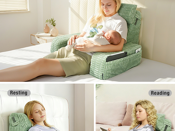 bed reading pillow