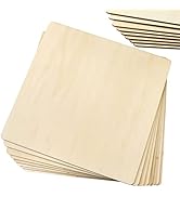 FSWCCK Pack of 8 PCS 12 x 12 Inch Craft Wood, Plywood Board Basswood Sheets, Perfect for DIY Proj...