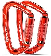 FresKaro 25kN Climbing Carabiner, UIAA Certified, Twist Locking, Made of 7075 Aluminium Material,...
