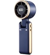 Bearwind Portable Handheld Turbo Fan - 5 Gear High Speed 4000mAh Rechargeable Mini Personal Hand ...