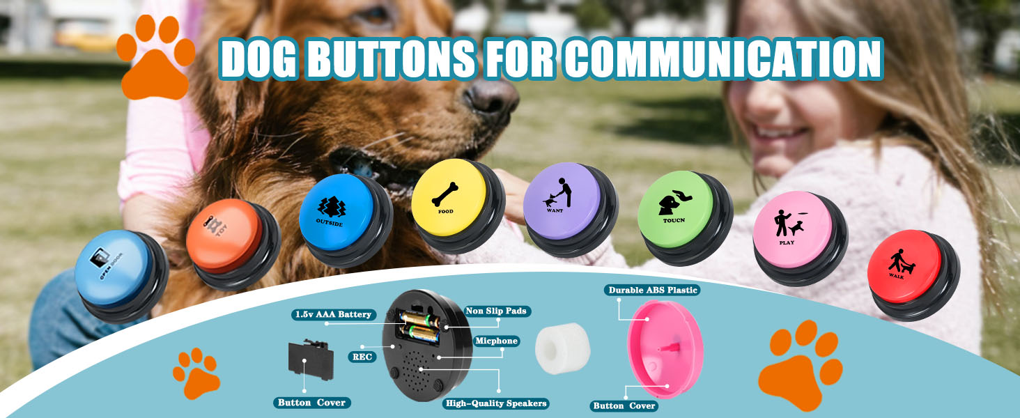 Dog Talking Button Set
