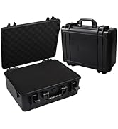 Uxwuy Hard Case with Foam Camera Hard Case Large Waterproof Protective Case Travel Camera Cases H...