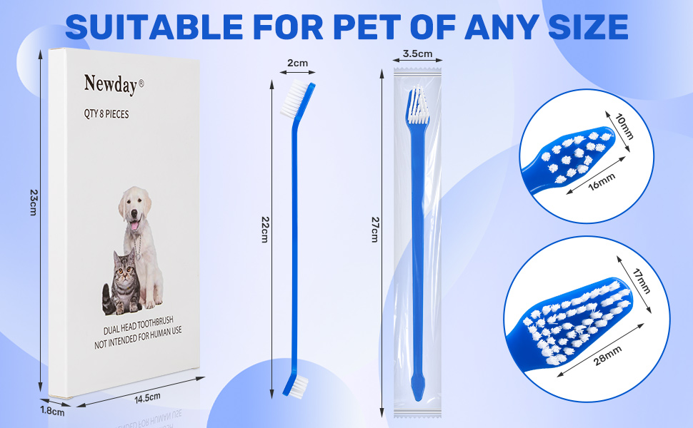 dog toothbrush size
