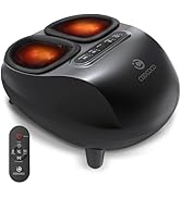 CooCoCo FSA Eligible Foot Massager with Heat, Upgrade ABS Feet Massager with Remote, Foot Massage...