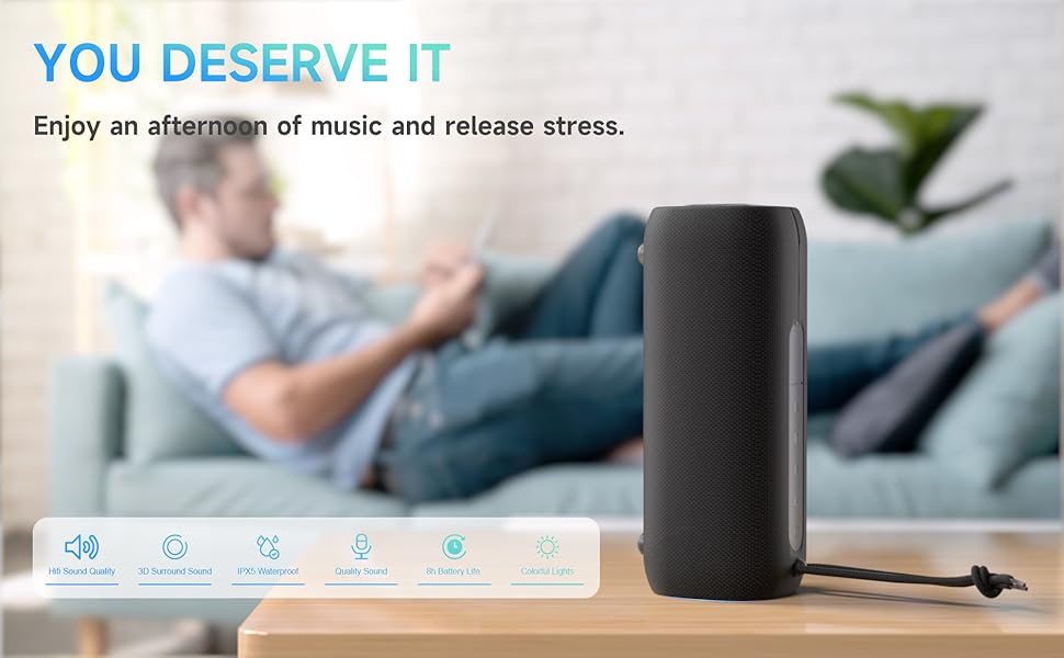 Bluetooth Speaker with 360° HD Sound