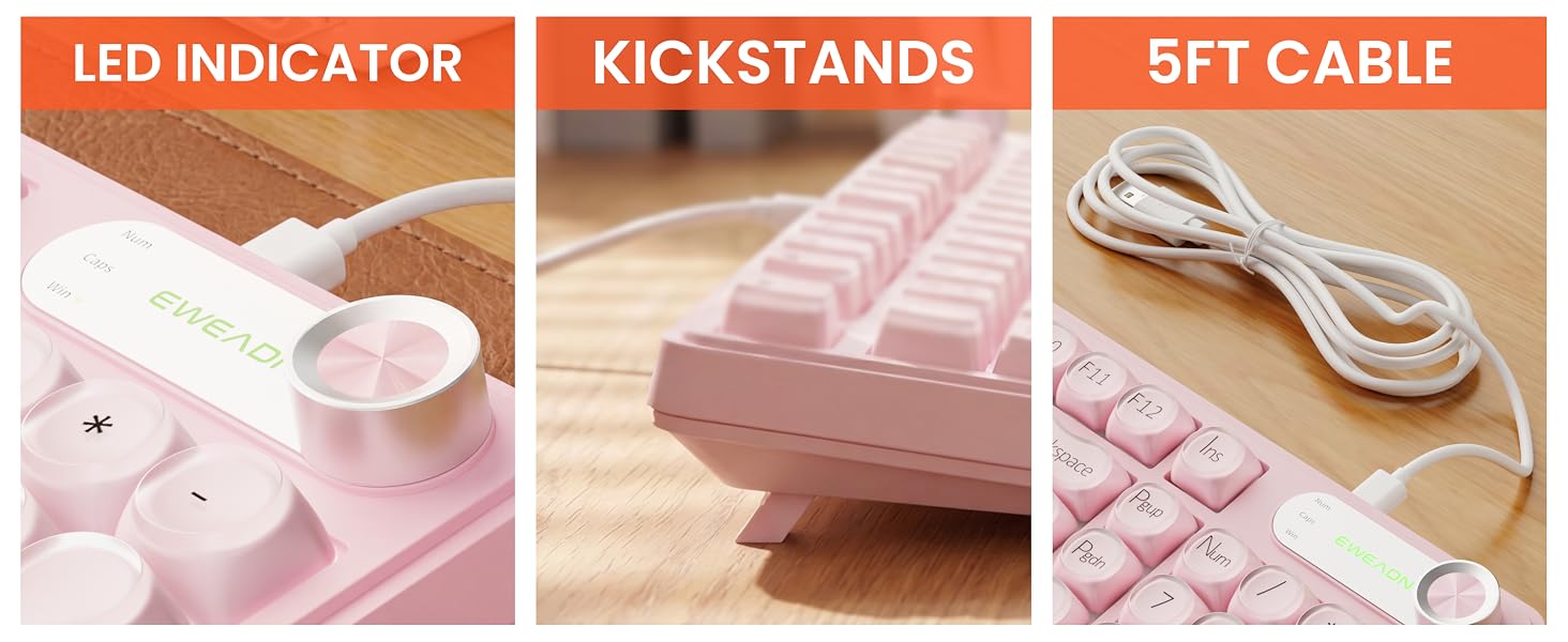 pink creamy keyboard