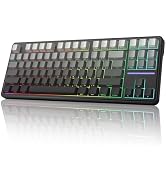 GEODMAER G87 Wireless Mechanical Keyboard, Tri Mode 2.4GHz/USB-C/BT5.0 Hot Swappable Custom Gamin...