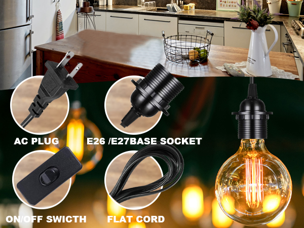 hanging lantern cord