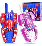 Vvinca Spider Walkie Talkies for Kids Toys Ages 3 4 5 6 7 8 9 10 Boys Girls 2 Pack Superhero Toys...