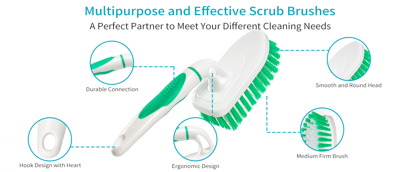 Multipurpose heavy duty scrub brush,a great partner to meet your different need