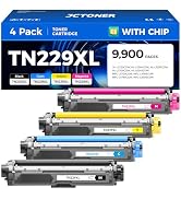 TN229XL Toner Cartridge Set 4-Pack Replacement for Brother TN-229XL TN229 XL MFC-L3720CDW MFC-L37...
