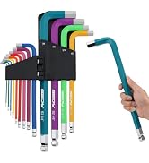 13-Piece Color Coding Jumbo Ball End Long Arm Hex-Key Large Allen Wrench Set, SAE (5/64