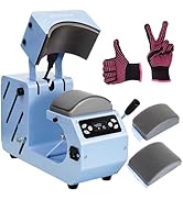 Auto Hat Heat Press Machine, Automatic Open/Release, 4 Memory Modes, Precise Temp/Timer Control, ...