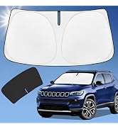 Sun Shade Sunshade for Jeep Compass Windshield Cover, 4-Layer Front Window Shade Custom fit Compa...