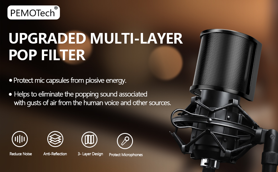 Microphone Pop Filter for Blue Yeti