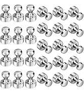 Grtard 24pack Magnetic Push Pins, Refrigerator Magnets, Brushed Nickel Push Pin Magnets Perfect f...