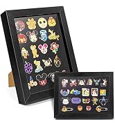 Enamel Pin Display Frame, 7x9 Shadow Box for Wall and Tabletop Display, Pin Collection Display, P...