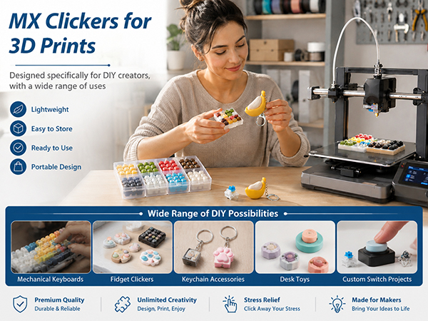 mx clickers for 3d prints