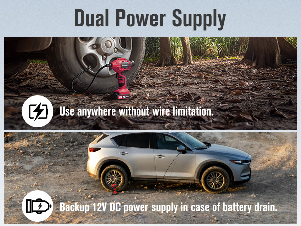 Air Compressor Tire Inflator - Dual Power
