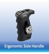 Nitze Ergonomic Rosette Side Handle with Rosette for ARRI, Up/Down and Left/Right Adjustable, Rub...