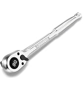 WORKPRO Low Profile 1/2-Inch Drive Ratchet, 90-Tooth Quick-release Ratchet Wrench, Reversible, 40...