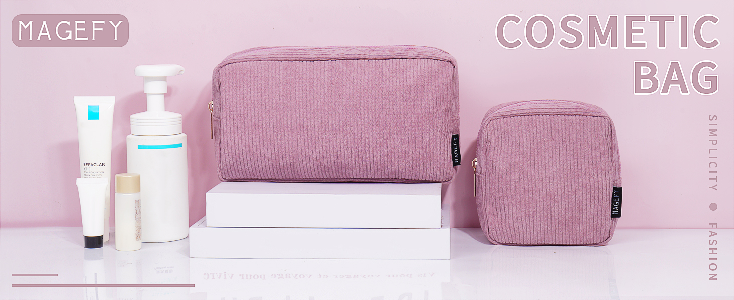 Corduroy Cosmetic Bag
