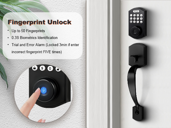 fingerprint handle lock