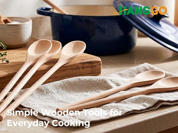 Long Wooden Spoons