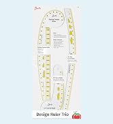 Dritz Design Ruler Trio with Styling Design, Curve & Hip Curve Rulers for Sewing