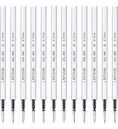 Black Gel Pens Refills, 12 Pack Retractable Gel Ink Pen Refills Bulk, Medium Point 0.7mm Tip Smoo...