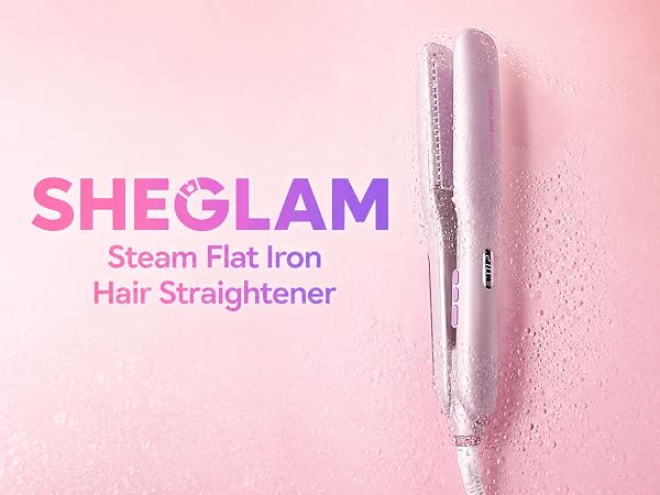 SHEGLAM steam hair straightener