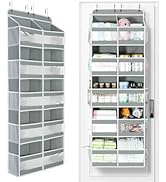 Yecaye 5-Tier Over The Door Organizer Dual-Column, 80lbs Load Extra Large Over the Door Storage o...