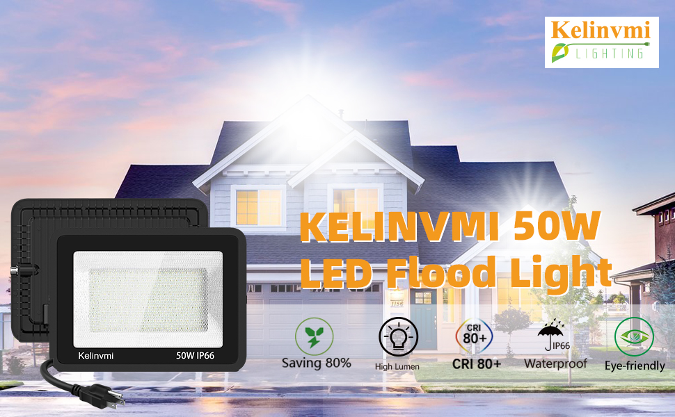 50W KELINVMI LED FLOOD LIGHT