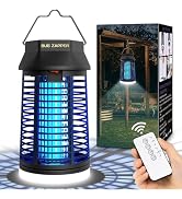 Remote Control Bug Zapper, Outdoor & Indoor Electric Mosquito Killer with LED Light, Waterproof F...